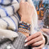 Monochromatisch | 925er Sterlingsilber | Armband mit bösem Blick aus Kristall